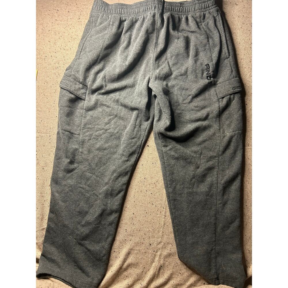 AND1 Gray Cargo Joggers – Men’s 2XL – Athletic Streetwear